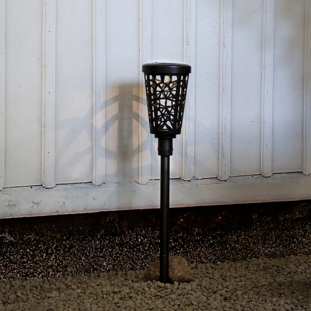 STAR TRADING LED-solcelle-gatelys Sinnia med jordspyd New