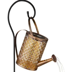 Globo LED-solcellelampe 336523, gull, vannkanne, jordspyd, metall| Solcellelamper