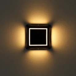 Globo LED-solcellelampe 36505, jordspyd, vegglampe, svart, aluminium Online