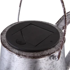 Globo LED-solcellelampe 33652, sølv, vannkanne, jordspyd, metall| Dekorasjonsbelysning|Solcellelamper