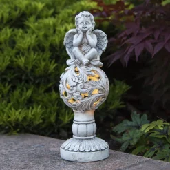 STAR TRADING LED-solcellelampe Angel Hot