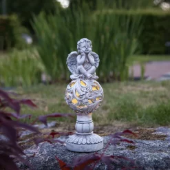 STAR TRADING LED-solcellelampe Angel Hot