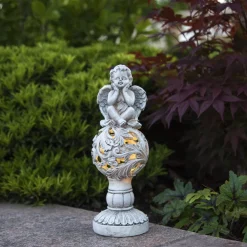 STAR TRADING LED-solcellelampe Angel Hot