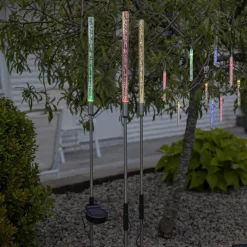 STAR TRADING LED-solcellelampe Bubbly i 3-pk, flerfarget| Solcellelamper