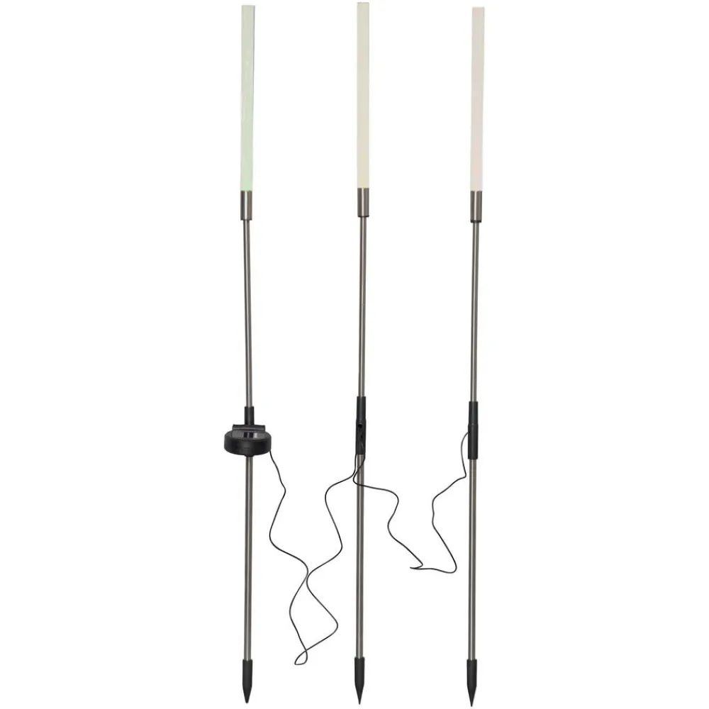 STAR TRADING LED-solcellelampe Bubbly i 3-pk, flerfarget| Solcellelamper