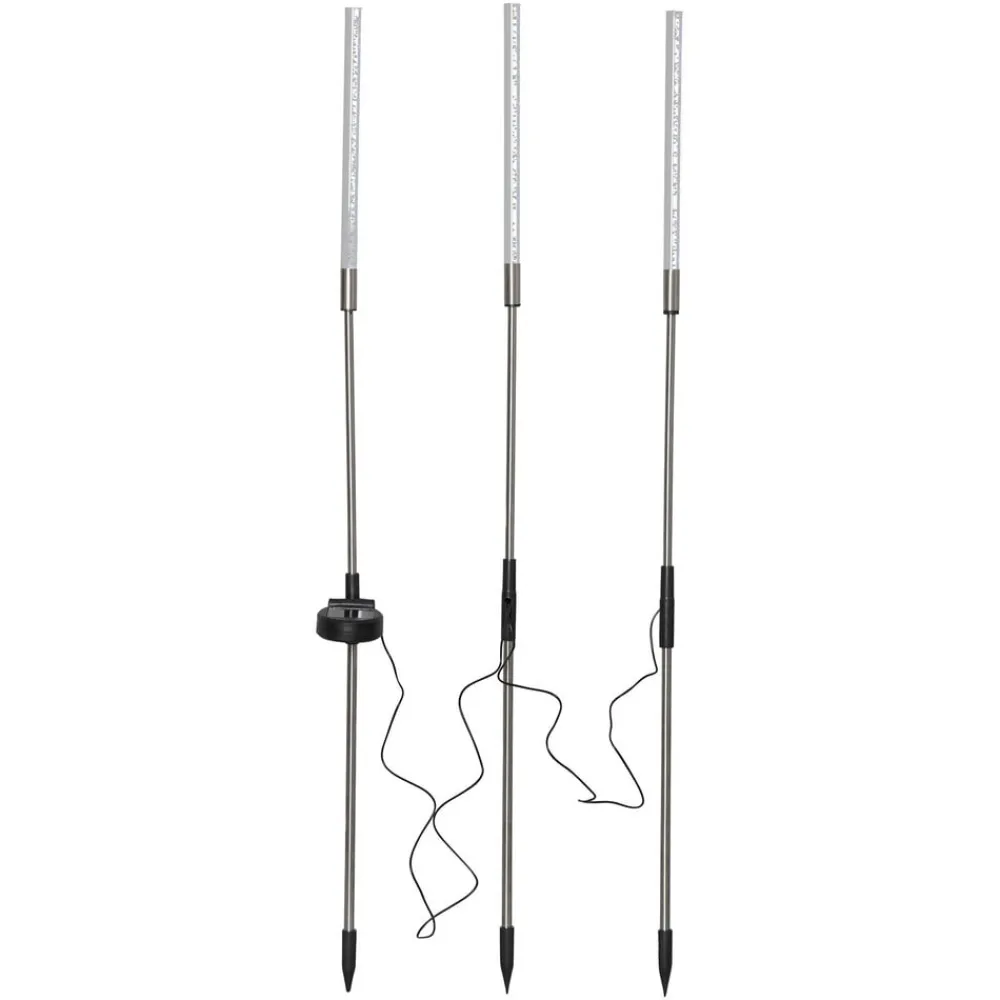 STAR TRADING LED-solcellelampe Bubbly i 3-pk, flerfarget| Solcellelamper