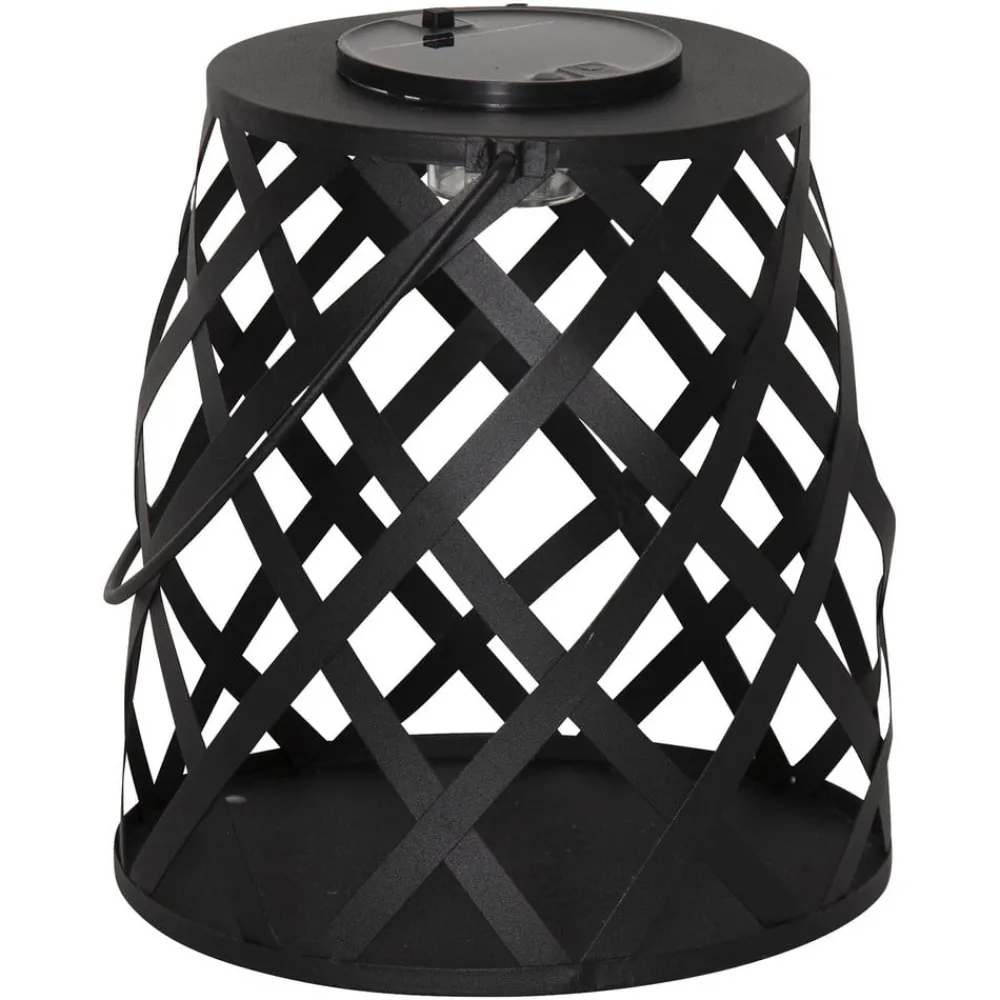 STAR TRADING LED-solcellelampe Calabria rutemønster høyde 20 cm| Solcellelamper