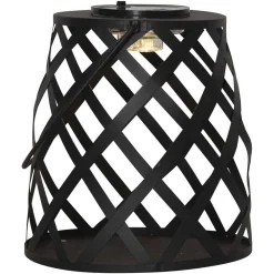 STAR TRADING LED-solcellelampe Calabria rutemønster høyde 20 cm| Solcellelamper