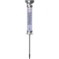 STAR TRADING LED-solcellelampe Celsius, utetermometer| Dekorasjonsbelysning|Solcellelamper