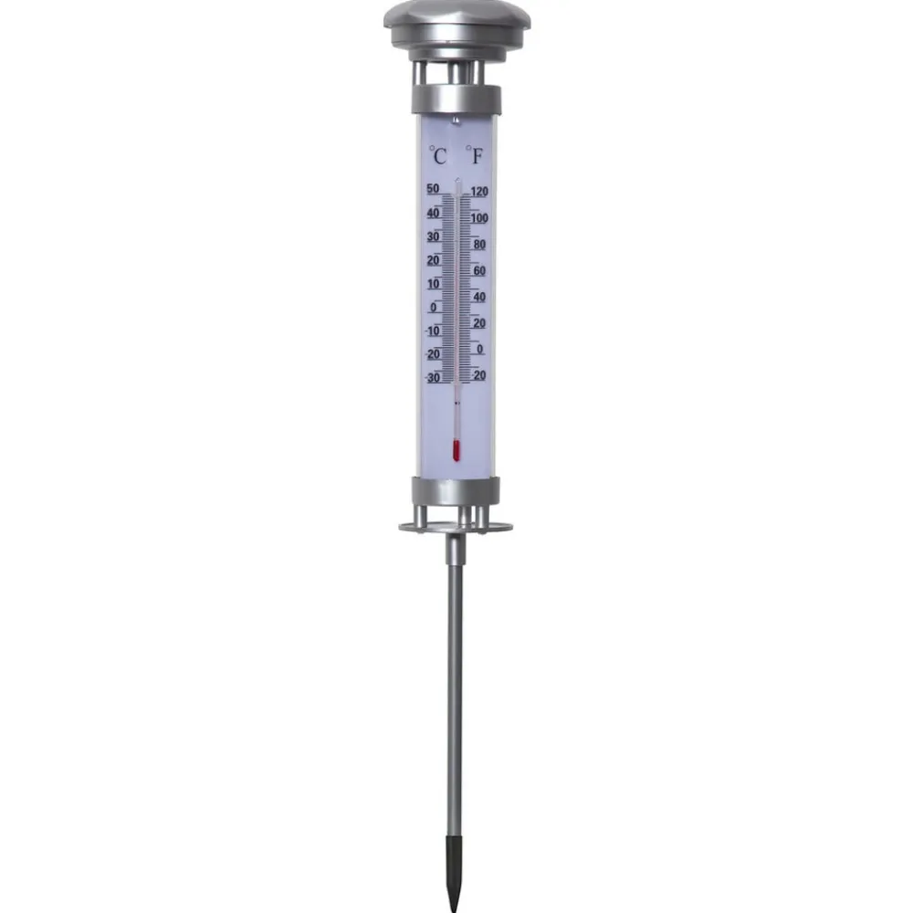 STAR TRADING LED-solcellelampe Celsius, utetermometer| Dekorasjonsbelysning|Solcellelamper