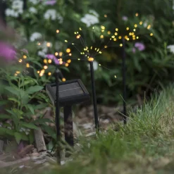 STAR TRADING LED-solcellelampe Firework i sett med jordspyd Outlet