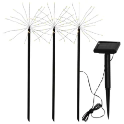 STAR TRADING LED-solcellelampe Firework i sett med jordspyd Outlet