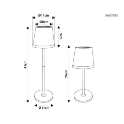 Globo LED-solcellelampe, metall, lysegrønn, høyde 41 cm, IP44 Outlet