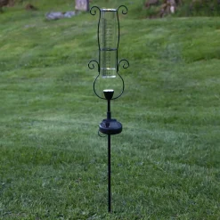 STAR TRADING LED-solcellelampe Pluvio med regnmåler| Solcellelamper