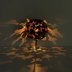 Globo LED-solcellelampe 36749S globus Ø 27 cm, sølv, jordspyd New