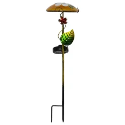 STAR TRADING LED-solcellelampe Salona med dekor, gul/grønn Best