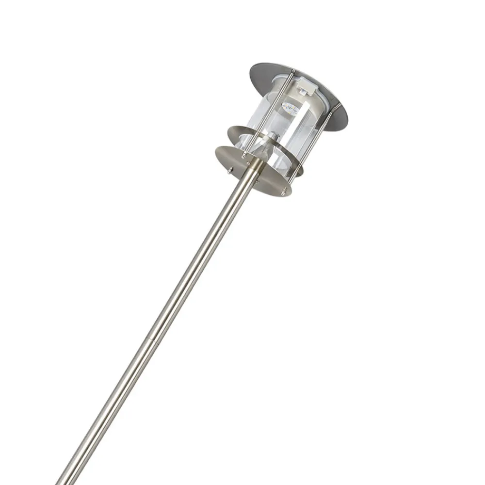 Lindby LED-solcellelampe Sumaya, stål, 65 cm høy, jordspyd Outlet