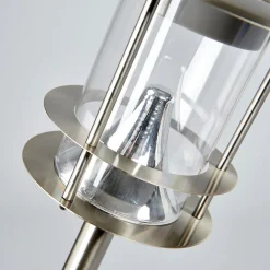 Lindby LED-solcellelampe Sumaya, stål, 65 cm høy, jordspyd Outlet