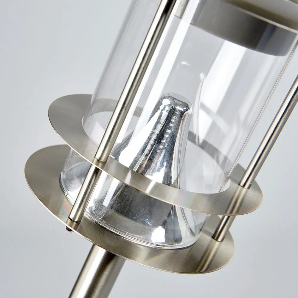 Lindby LED-solcellelampe Sumaya, stål, 65 cm høy, jordspyd Outlet