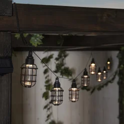 STAR TRADING LED-solcellelenke Cage, 8 lyskilder Sale