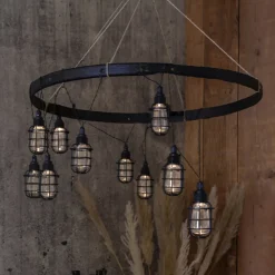 STAR TRADING LED-solcellelenke Cage, 8 lyskilder Sale