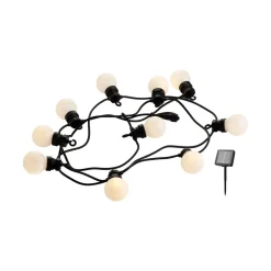 Sirius LED-solcellelenke Lucas startsett, frostet Discount