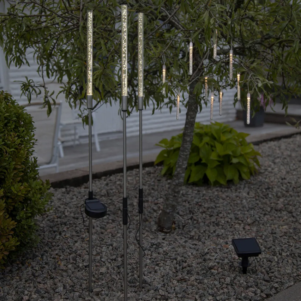 STAR TRADING LED-solcellelys Boble i 3-pk, varmhvit New