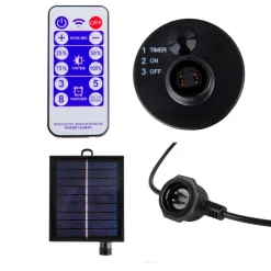 Näve LED-solcellelyslenke CADENA, RGB, svart, 10 lyskilder, 10 m| Solcellelamper