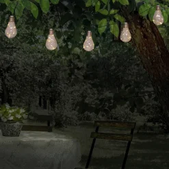 Näve LED-sol-lyslenke tradisjonell glødepære 10 lys Sale