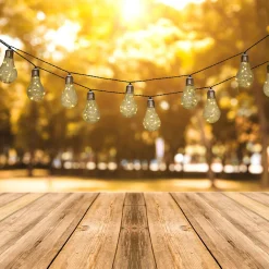 Näve LED-sol-lyslenke tradisjonell glødepære 10 lys Sale