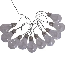 Näve LED-sol-lyslenke tradisjonell glødepære 10 lys Sale