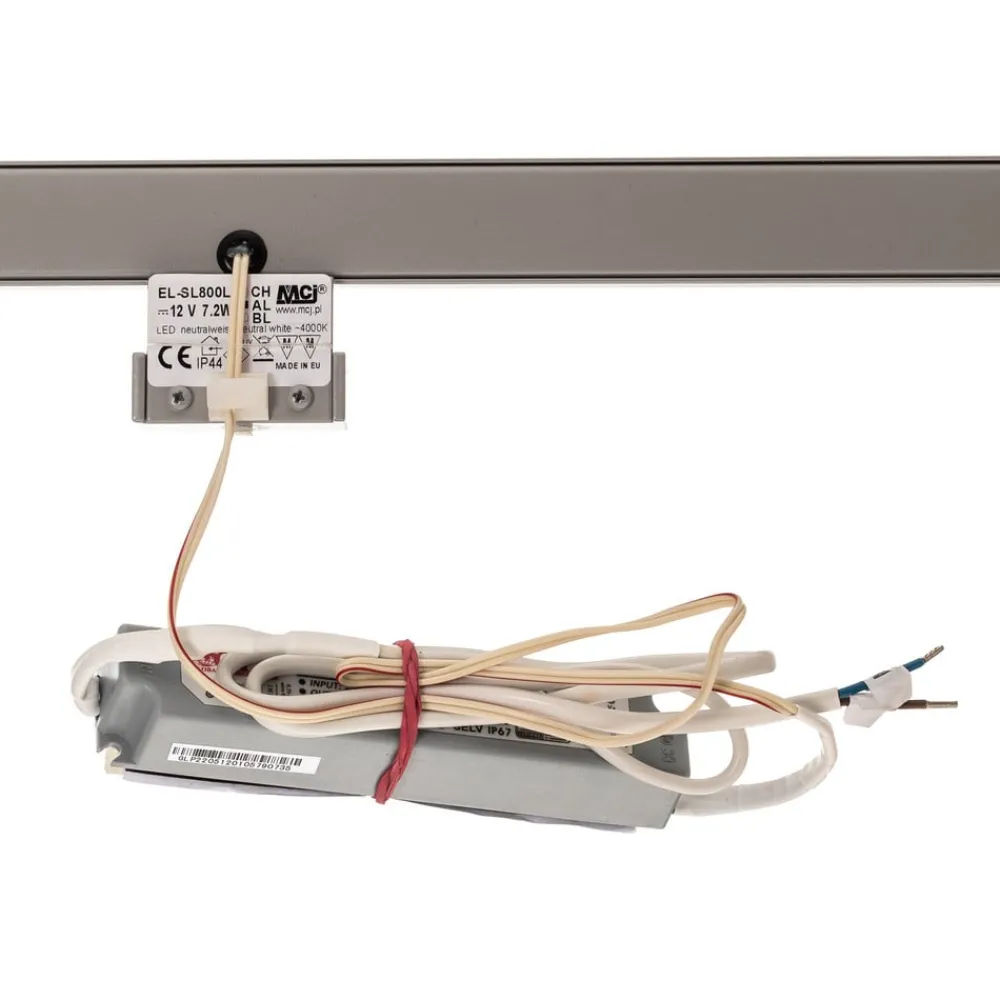 MCJ LED-speilbelysning Espelho 80 cm aluminium 4000 K| Vegglamper