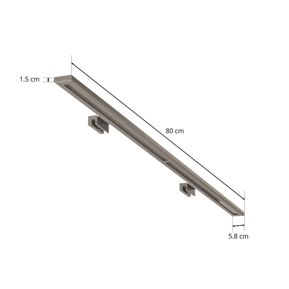 MCJ LED-speilbelysning Espelho 80 cm aluminium 4000 K| Vegglamper