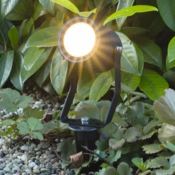 Heitronic LED-spot med jordspyd Pasas, svingbar| Utespotter