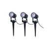 Näve LED-spot med jordspyd SPOTI, svart, sett med 3, IP44| Solcellelamper|Utespotter