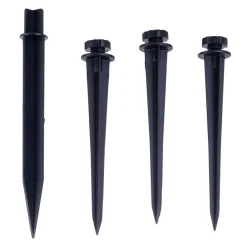 Näve LED-spot med jordspyd SPOTI, svart, sett med 3, IP44| Solcellelamper|Utespotter