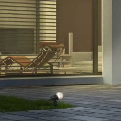 Briloner LED-spot med jordspyd Terra med perleeffekt, IP44 Online