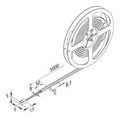 Hera LED-stripe Basic-Tape S, IP54, 4 000K, lengde 500 cm| Lysstriper