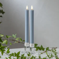 STAR TRADING LED-stripe, blå, 25 cm, voksbatteri, sett med 2 stk Hot