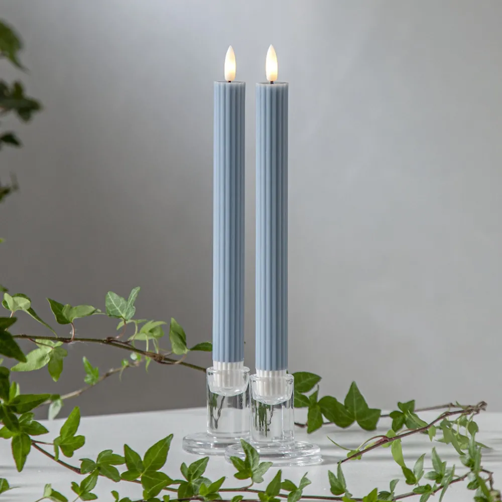 STAR TRADING LED-stripe, blå, 25 cm, voksbatteri, sett med 2 stk Hot