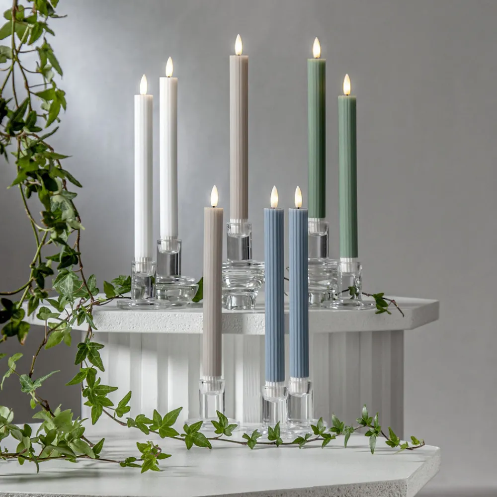 STAR TRADING LED-stripe, grønn, 25 cm, voksbatteri, sett med 2 stk Discount