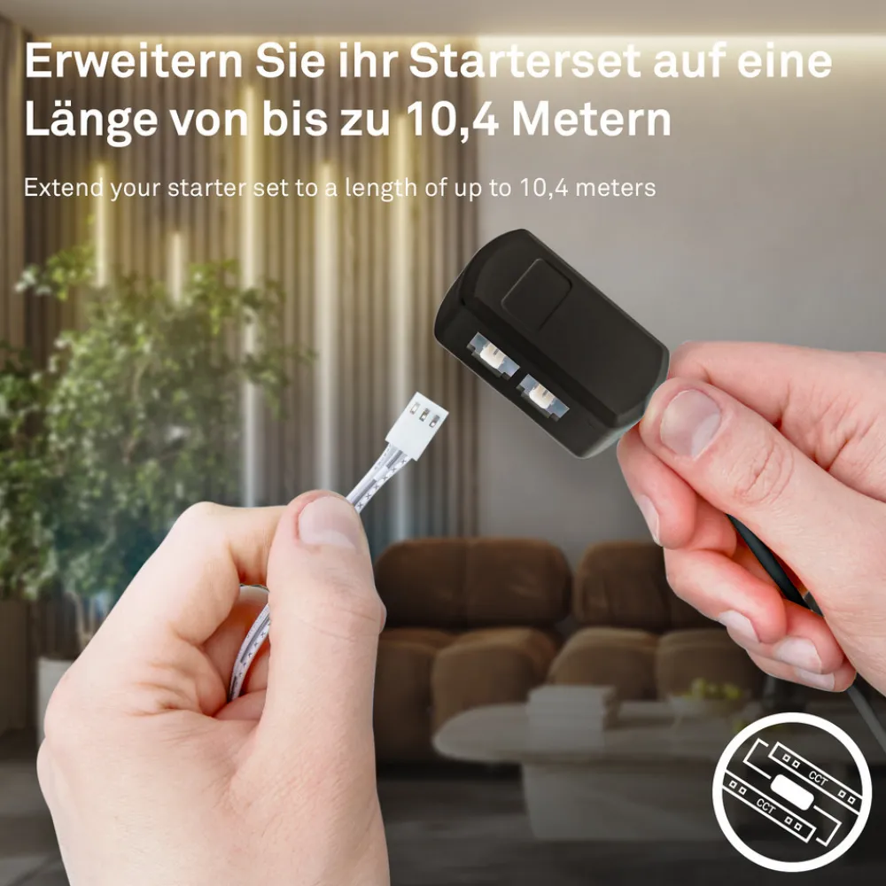 Briloner LED-stripe Pimp your panel, startsett, CCT, lengde 2,6 m Clearance