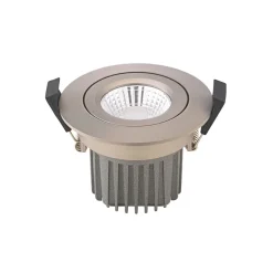 Sigor LED-takinnfellingsspot Diled, Ø 8,5 cm, 10 W, 3000 K, stål Outlet
