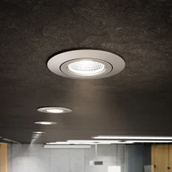 Sigor LED-takinnfellingsspot Diled, Ø 8,5 cm, 10 W, 3000 K, stål Outlet