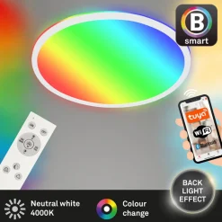 Briloner LED-taklampe B smart RGBW dimmbar hvit Ø 42 cm| Smarthus Belysning