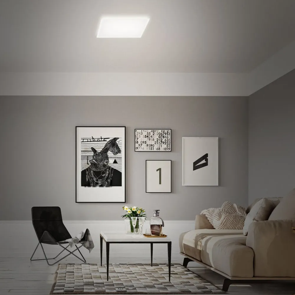 Briloner LED-taklampe B smart RGBW dimmbar hvit 42x42cm| Smarthus Belysning