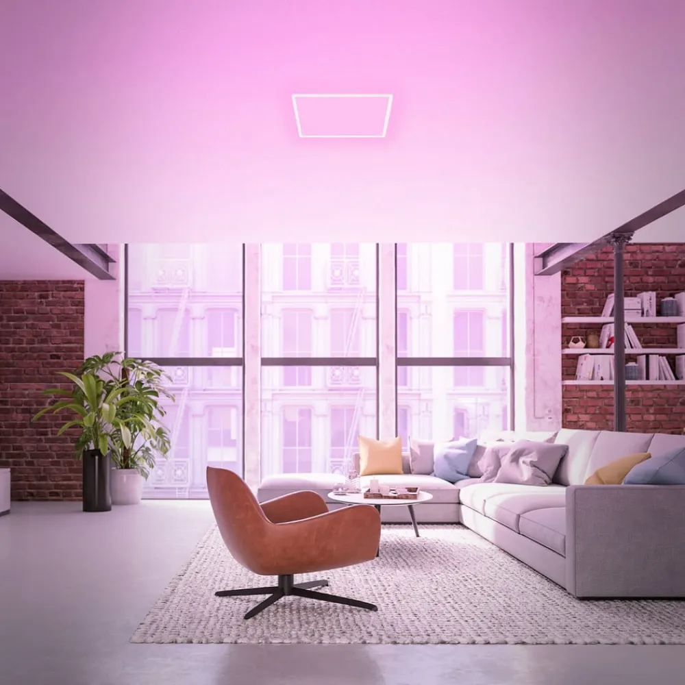 Briloner LED-taklampe B smart RGBW dimmbar hvit 42x42cm| Smarthus Belysning