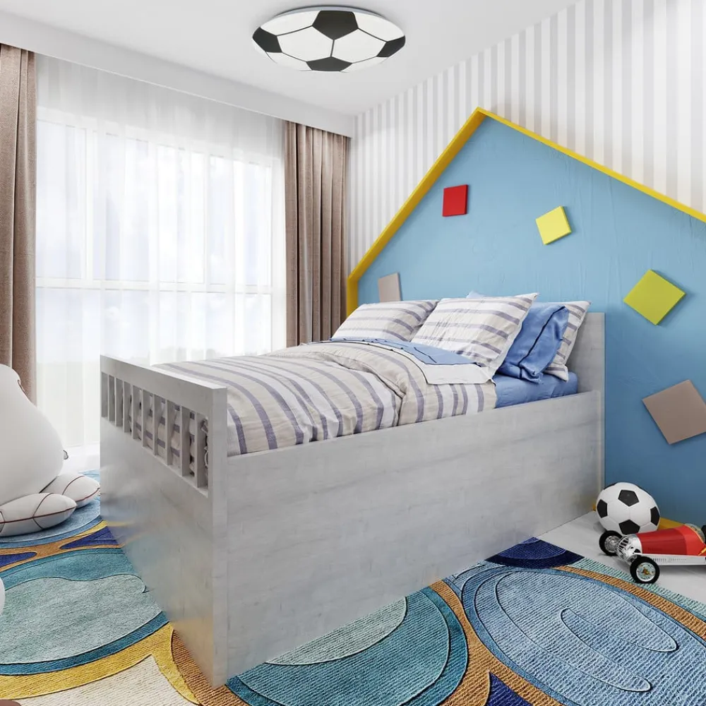 Briloner LED-taklampe Fotball, svart/hvit Ø 27,5cm| Led-Innendørs|Taklamper