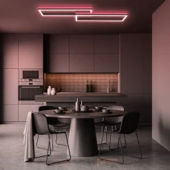 Briloner LED-taklampe Frame 2 lysk RGBW backlight svart| Led-Innendørs|Taklamper