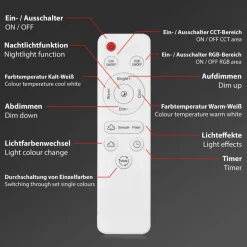 Briloner LED-taklampe Frame S CCT 110 x 24,8 cm svart| Smarthus Belysning